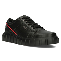 Černé kožené sneakersy Filippo MP942/23 BK