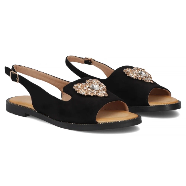 Černé sandály Filippo DS7893/26 BK