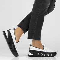 Bílé kožené polobotky Filippo DP4302/22 WH