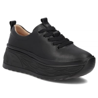 Černé kožené tenisky Filippo DP8006/26 BK
