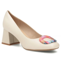 Béžové kožené polobotky Filippo DP7831/26 BE BE