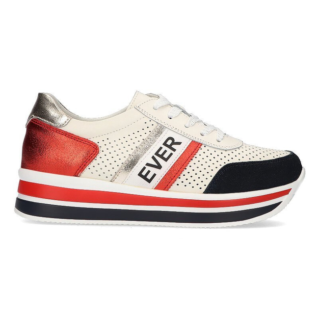 Bílé kožené sneakersy Filippo DP1414 /22 WH