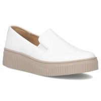 Bílé kožené polobotky Filippo DP7519/26 WH