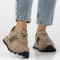 Hnědé kožené sneakersy Filippo DP7112/25 BE LEO