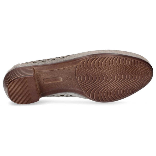 Kožené polobotky Filippo DP748/20 GR šedé