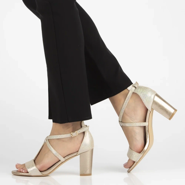 Zlaté sandály Filippo DS1276/22 GO