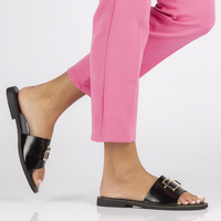 Černé pantofle Filippo DK3701/22 BK