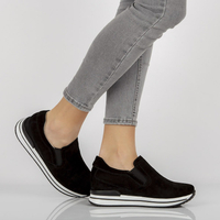 Kožené sneakersy Filippo DP1512/21 Bk černé