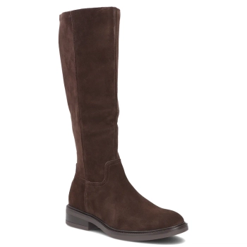 Hnědé kožené kozačky Filippo DKZ8222/26 D BR