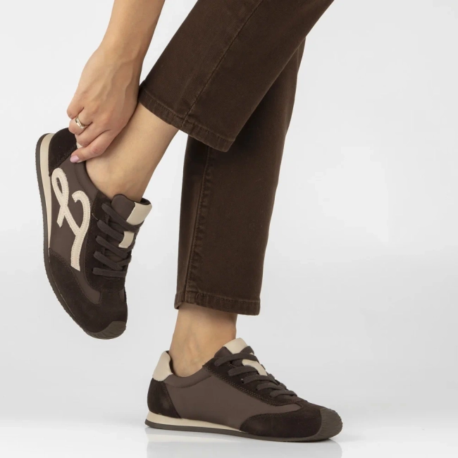 Hnědé kožené tenisky Filippo DP7967/26 D BR