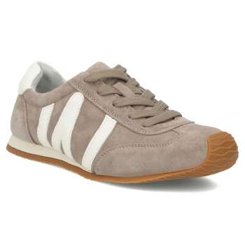 Taupe kožené tenisky Filippo DP7963/26 TP