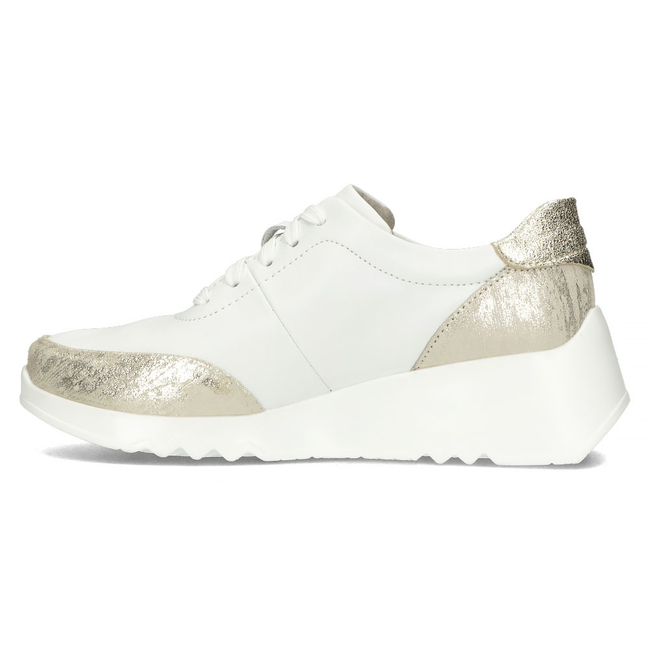 Bílé kožené sneakersy Filippo DP4591/23 WH
