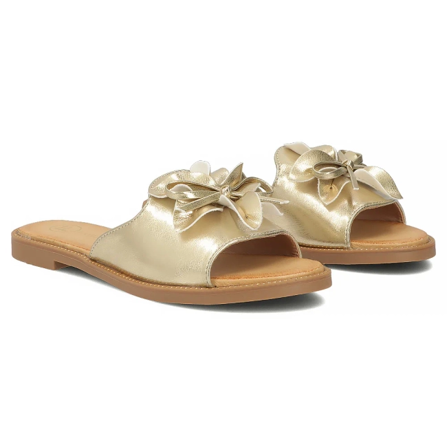 Zlaté pantofle Filippo DK7898/26 GO