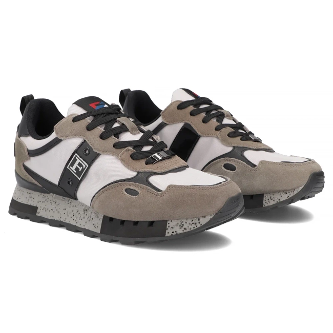 Taupe kožené tenisky Filippo MSP7835/26 TP