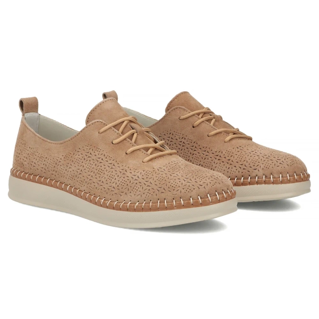 Hnědé kožené polobotky Filippo DP7674/26 CA