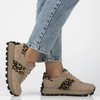 Hnědé kožené sneakersy Filippo DP7112/25 BE LEO