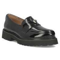 Černé kožené polobotky Filippo DP6166/24 BK L