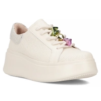 Béžové kožené sneakersy Filippo DP6793/25 BE