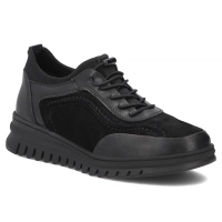 Černé kožené polobotky Filippo DP8104/26 BK