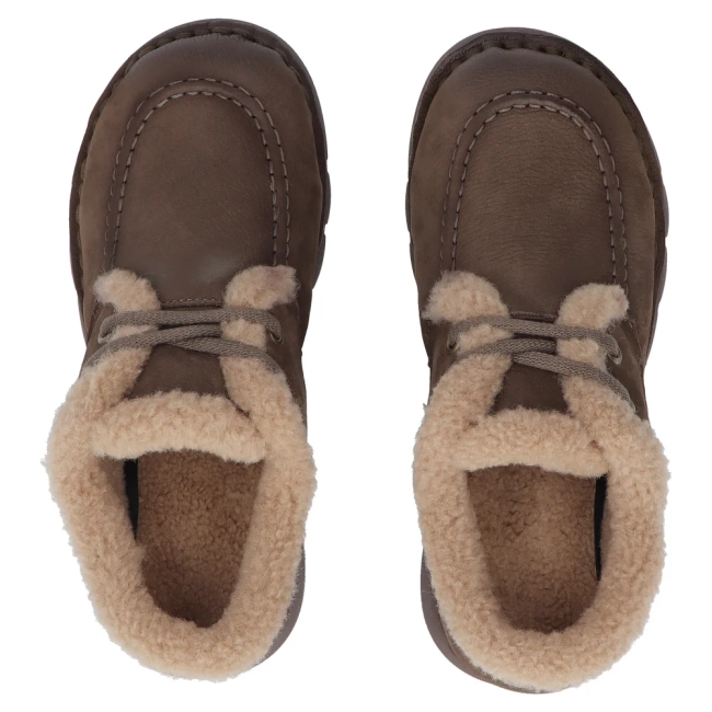 Khaki kožené polobotky Filippo DP8181/26 KH