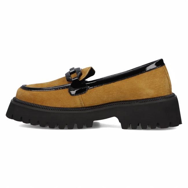 Hnědé kožené polobotky Filippo DP6486/24 BR