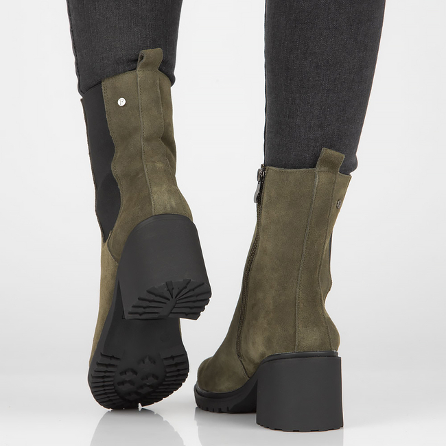 Zelené kožené boty Filippo DBT4183/22 GE