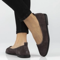 Hnědé kožené baleríny Filippo DP7741/26 D BR