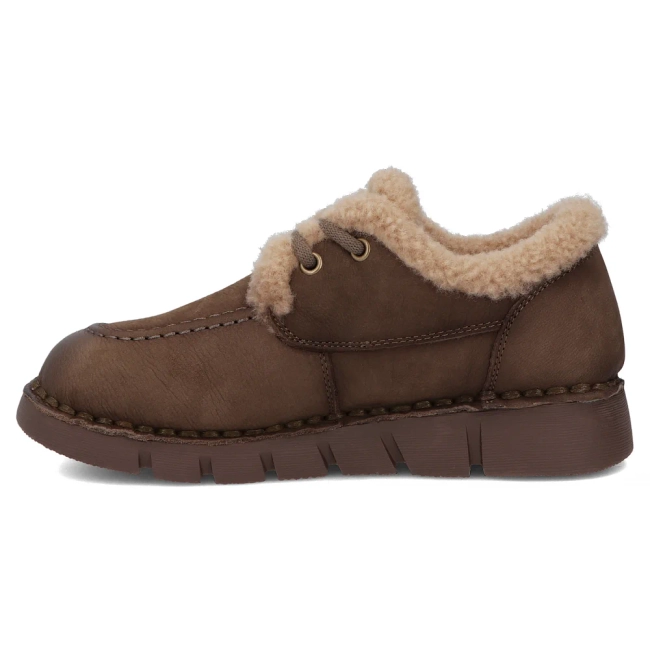 Khaki kožené polobotky Filippo DP8181/26 KH