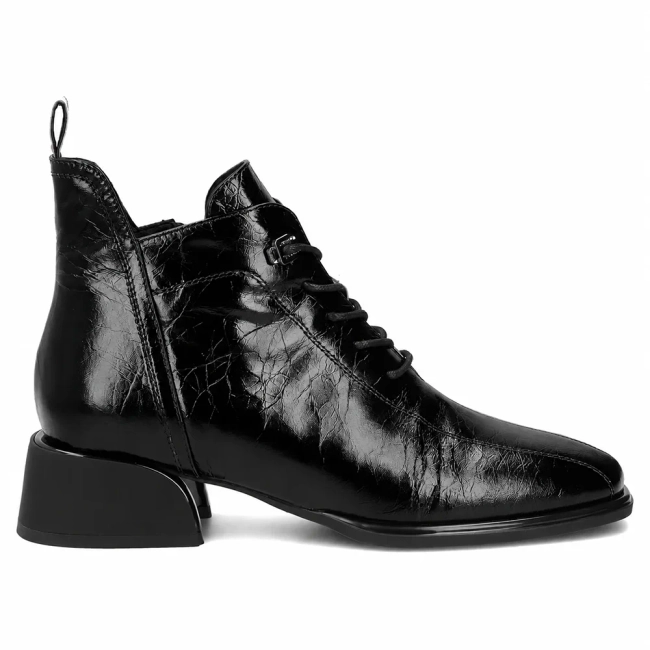 Černé kožené kotníkové boty Filippo DBT8131/26 BK