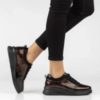 Hnědé kožené polobotky Filippo DP8097/26 BR