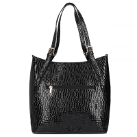 Černá kabelka black croco